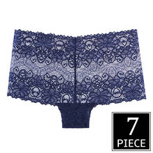 7pcs/lot Women's Underwear Sexy Panties for Women  Lace Lingerie Seamless Boyshort Female Underpants Fashion Panty Intimates 2024 - buy cheap