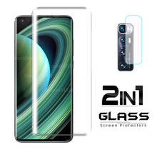 Изогнутое защитное стекло 2 в 1 для Xiaomi mi 10, ультразакаленное стекло xiomi note 10 lite, Защитная пленка для mi 10 Pro, зеркальное стекло 2024 - купить недорого