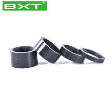 BXT-arandela de fibra de carbono para auriculares, arandela de anillo espaciador plano para horquilla de bicicleta de montaña y carretera, 28,6mm, 5mm, 10mm, 15mm y 20mm 2024 - compra barato