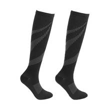 Running Compression Socks Women Men Knee High Sport Stockings Racing Pressure Compress Long Nylon 2024 - buy cheap