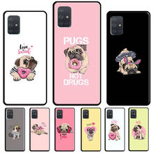 Pug Bulldog Francês Capa Para Samsung A50 A70 A20S A10 A71 A51 A41 A31 A11 A02S A20e A21S A12 A32 A52 A72 Caso 2024 - compre barato