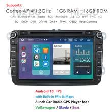 2 Din Android 10 8inch Car Player Radio for Volkswagen Golf Plus Passat Touran Sharan Skoda Seat GPS DVD Stereo Multimedia Audio 2024 - buy cheap