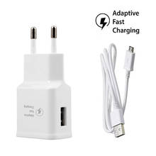 For Samsung galaxy feel 2 A51 A50 A70 A20 S8 S9 A21s A71 A5 2017 Phone USB Data Cable 9V Adaptive adapter Fast Charging Charger 2024 - buy cheap