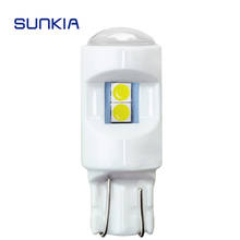 SUNKIA 1Pcs Signal Lamp W5W LED T10 Led Lamps White/Ice Blue 3030 6SMD T10 Led Car Bulb 2024 - buy cheap