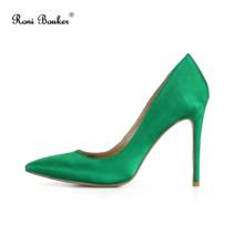 Roni Bouker Pointed Toe Women's Thin Heel Stain Pumps Women Wedding Party Fashion High Heels Ladies Slip-on Shoes Woman Big Size 2024 - buy cheap