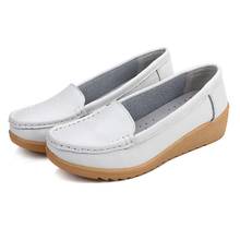 Women Ballet Shoes Flats Cut Out Leather Breathbale Moccains Women Boat Shoes Ballerina Ladies Shoes  female cutout slip casual 2024 - buy cheap