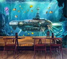 Beibehang пользовательские обои 3d подводная лодка подводный мир ТВ фон обои украшения живопись papel де parede обои 2024 - купить недорого