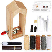 KAOBUY 23PCS Leather Mini Stitching Pony For Leather Sewing Clamp, With Leather Needle And Thread, Thread Waxed 2024 - buy cheap