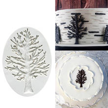 Árbol 100% Platinum silicona Sugarcraft molde, Fondant herramientas de decoración de pasteles para hornear 2024 - compra barato