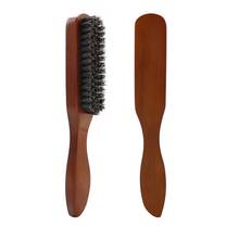 Cepillo de mango de madera para hombres, cepillo de barba Facial, cerdas de jabalí, para salón, Barbero, corte de pelo, limpieza de barba 2024 - compra barato