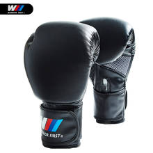 1 Pair Adult Boxing Gloves Training Fighting Gloves Muay Thai Sparring Punching Kickboxing Breathable PU Flame Gloves Mitts 2024 - buy cheap
