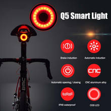 ROCKBROS-luz inteligente con sensor de freno para bicicleta, luz LED trasera con sensor de arranque/parada automático, resistente al agua IPx6, accesorios para ciclismo 2024 - compra barato