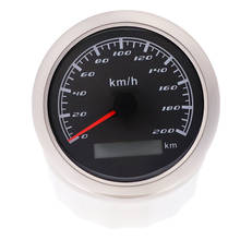 200 Km/h Car Speedometer Gauge 85MM Pulse Signal Speed Gauge With Red Backlight Without GPS Antenna For Boat Marine Motorcycle 2024 - buy cheap