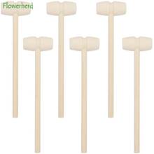 20pcs/lot Wooden Hammers Toys Mini Wooden Hammer Game Pounding Mallet Pounding Educational Cat Toy Gift for Baby Kids Boys Girls 2024 - buy cheap