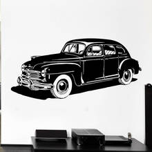 Car Wall Decal Vehicle Wheel Leather Retro Classic Mural Vinyl Window Stickers Bedroom Garage Man Cave Home Decor Mural M564 2024 - buy cheap