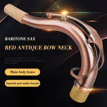 Wholesale 27mm Antique Brass Tenor Saxophone Bend Neck Sax Woodwind Instruments Parts Saxophone accessories Hot Sale 2024 - buy cheap