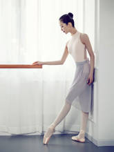 Adult Chiffon Lace Up Ballet Dance Skirt Ballerina Practice Knee Length Wrap Ballet Tutu Dress Women Girls Dance Wear Skirts 2024 - buy cheap
