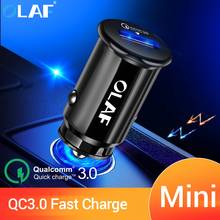 OLAF-Mini cargador USB de carga rápida 3,0 para coche, dispositivo de carga rápida QC 3,0 para iPhone X, 8, 7, Xs, Max, 3A, Samsung S10, Xiaomi y Huawei 2024 - compra barato