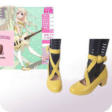 Estrondo de Sonho! Pastel paletas shirasagi chisato cosplay sapatos botas halloween carnaval cosplay acessórios de traje 2024 - compre barato