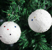 6x bolas de Navidad bolas de nieve fiesta adorno para el árbol de Navidad decoraciones colgantes 2024 - compra barato