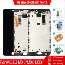 5.5" AMOLED For MEIZU MX5 MX6 LCD Display Touch Screen With Frame OEM Quality Tested Digitizer Assembly Replacement Parts 2024 - buy cheap