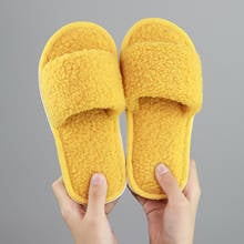 2020 New Winter Indoor Slippers Children Simple Solid Wool Slippers Baby Warm Home Shoes Baby Non-slip Boys Slipper 2024 - buy cheap