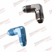 6AN AN-6 To AN6 -6AN 90 Degree Aluminum Flare Union Fuel Fitting Adapter Black/BLUE 2024 - buy cheap