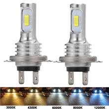 Mini 2 pçs canbus farol do carro h4 h7 led h11 9005 9006 lâmpada farol luz 6500k 80w 12000lm automotivo luz de nevoeiro auto lâmpada 12v 2024 - compre barato