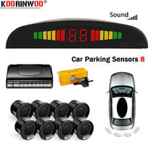 Koorinwoo-Sensor de aparcamiento automático para coche, dispositivo con pantalla LCD, asistencia de estacionamiento, 8 radares delanteros y traseros 2024 - compra barato