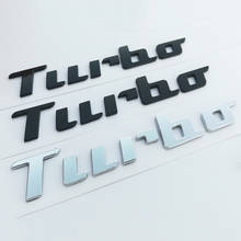 Handwriting Font Style ABS Letters Emblem Turbo for Beetle Car Styling Trunk Logo Badge Sticker Chrome Matte Black Glossy Black 2024 - buy cheap