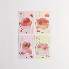1pack/lot cute kawaii cake series decorative paper memo pad sticky note memo notepad message marker bookmark 2024 - buy cheap