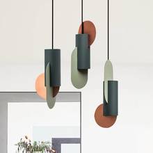 Modern Creative LED Pendant Lights Iron Bedroom Bedside Single Head Simple Hanging Lamp Nordic Restaurant Designer New Luminaire 2024 - buy cheap