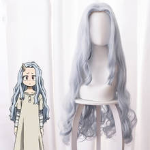 My hero academy season four bad reason gray blue long curly cosplay anime wig 2024 - buy cheap