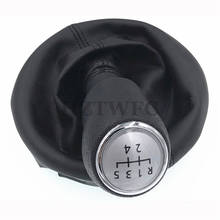 High Quality 5 Speed Gear Stick Shift Knob Frame Boots Black For VW Transporter T5 T6 2024 - buy cheap