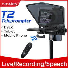 Teleprompter portátil telefone móvel teleprompter para canon nikon sony câmara de vídeo fala vlog youtube com controle remoto 2024 - compre barato