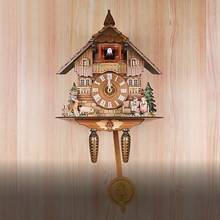 Wooden Wall Clock Precise Decorative Nordic Style Antique Hanging Alarm Wooden Wall Clock Living Room Home Decor 2024 - buy cheap