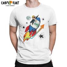 Gamestonk Rocket T-Shirt WSB To The Moon Men T Shirts Investing Wallstreetbets Gift Gamestop GME Stonks Trader Meme Vintage Tees 2024 - buy cheap