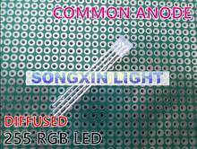 100pcs Rectangular LEDs 255 Diod RGB LED Diffused Transparents Common Anode/Cathode Square 2*5*5mm Red Green Blue DIY Diode 2024 - buy cheap