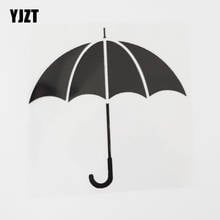 YJZT 13.7CM×13.8CM Umbrella Car Sticker Superior Quality Vinyl Decal Black/Silver 13E-0076 2024 - buy cheap