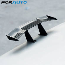 FORAUTO Carbon Fiber Tail Decoration Car Mini Tail Spoiler Wing Universal Vehicle Auto Replacement Without Perforation 2024 - buy cheap