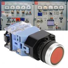 Interruptores de botón momentáneos, BEM38-11DS(LA38), botón plano de autobloqueo con luz de indicación, 22mm, 10 Uds. 2024 - compra barato