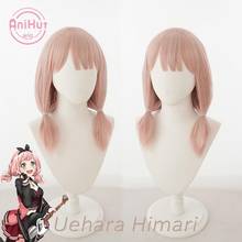 【AniHut】Uehara Himari Wig BanG Dream! Afterglow Cosplay Wig Synthetic Women Pink Hair Bandori Cosplay Uehara Himari 2024 - buy cheap