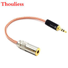Thoulies HIFI 3.5 to 4.4mm Male to Female Single Crystal Copper 3.5mm Stereo Male to 4.4mm Balanced Female Audio Adapter Cable 2024 - buy cheap