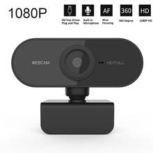 Minicámara Web HD 1080P para ordenador, con micrófono Webcam, cámaras giratorias para transmisión en vivo, videollamadas, trabajo de Conferencia 2024 - compra barato