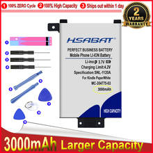 HSABAT 0 цикла 2500 мА/ч, MC-354775-03 Батарея для Amazon Kindle PaperWhite S2011-003-S 58-000008 DP75SD1 запасной аккумулятор 2024 - купить недорого