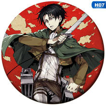 2021 Japan Anime Attack on Titan New Arrival Brooches Badge Pin Bag Pendant Gift School Cosplay Backpack Clothes HD Printed 2024 - buy cheap