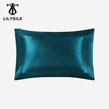 LilySilk 100 Silk Pillowcase Oxford With Flange Natural for Hair 19 Momme Mulberry 40x40 50x90cm Home Textile Free Shipping 2024 - buy cheap