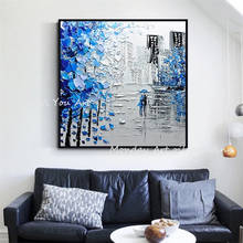 Handmade Decorative canvas painting Landscape modern paintings palette knife acrylic painting tree wall pictures for living r 2024 - buy cheap