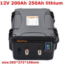 12V 200Ah 250Ah Lithium Ion Battery Pack for Golf Trolley Solar System Electric Boat Backup Power RV Caravan+10A Charger 2024 - buy cheap