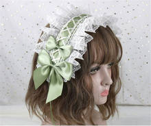 Lolita Girl Headband Lace Bowknot Headwear Cosplay Princess Hair band Hairpin Hair Accessories  B1054 2024 - buy cheap